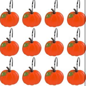 Pumpkin Shower Curtain Hooks